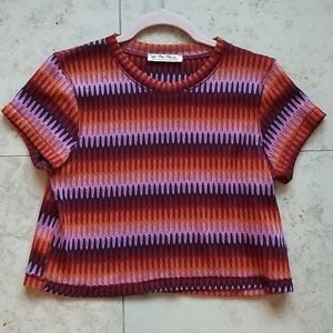 NWOT Free People Crop Tee